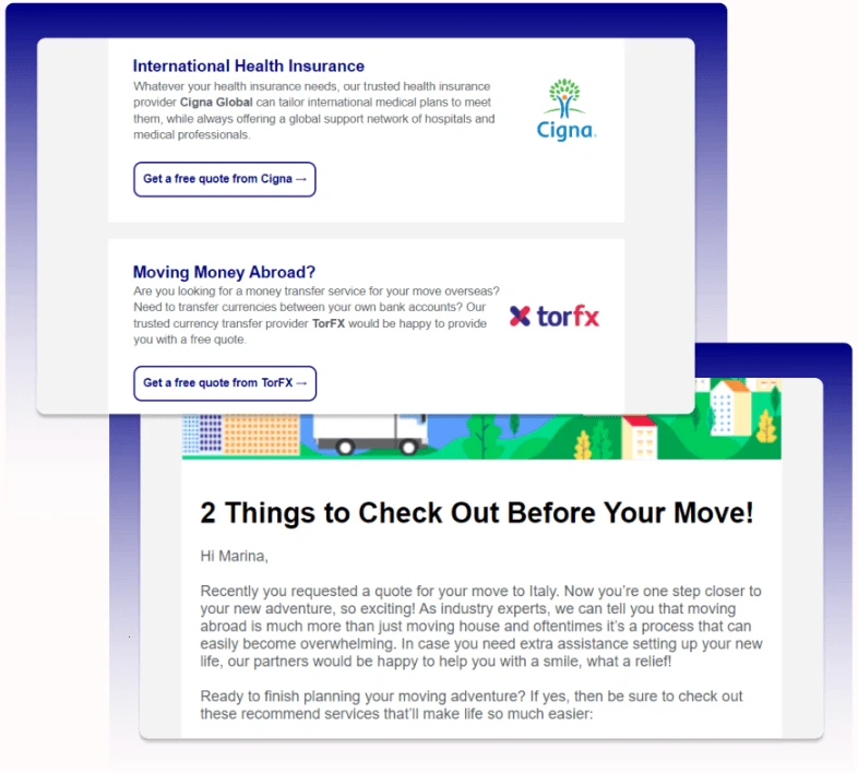Newsletter with 3rd party Sirelo